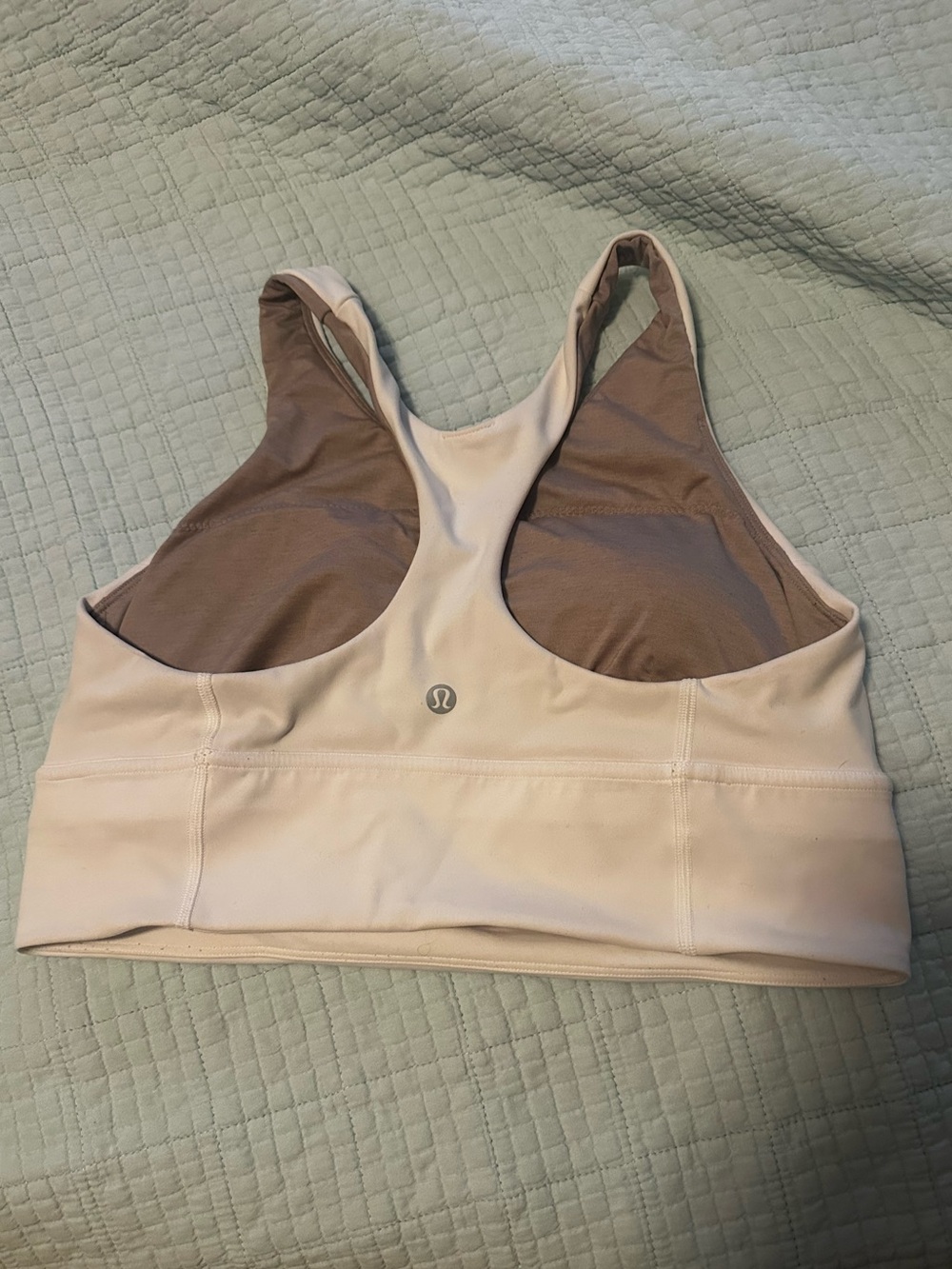 lululemon athletica white Racerback Sports Bra
